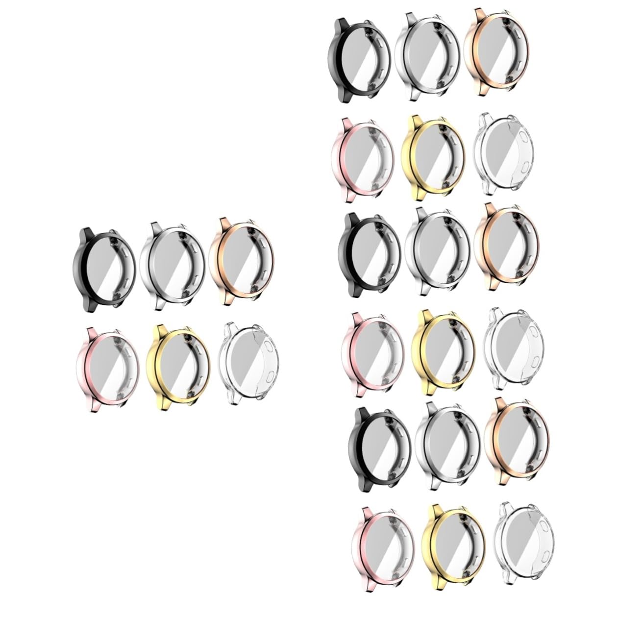 OSALADI Watch Screen Protector Case 24 Pcs Watch Case Tpu 4s Sports Decorate Screen Protector Case