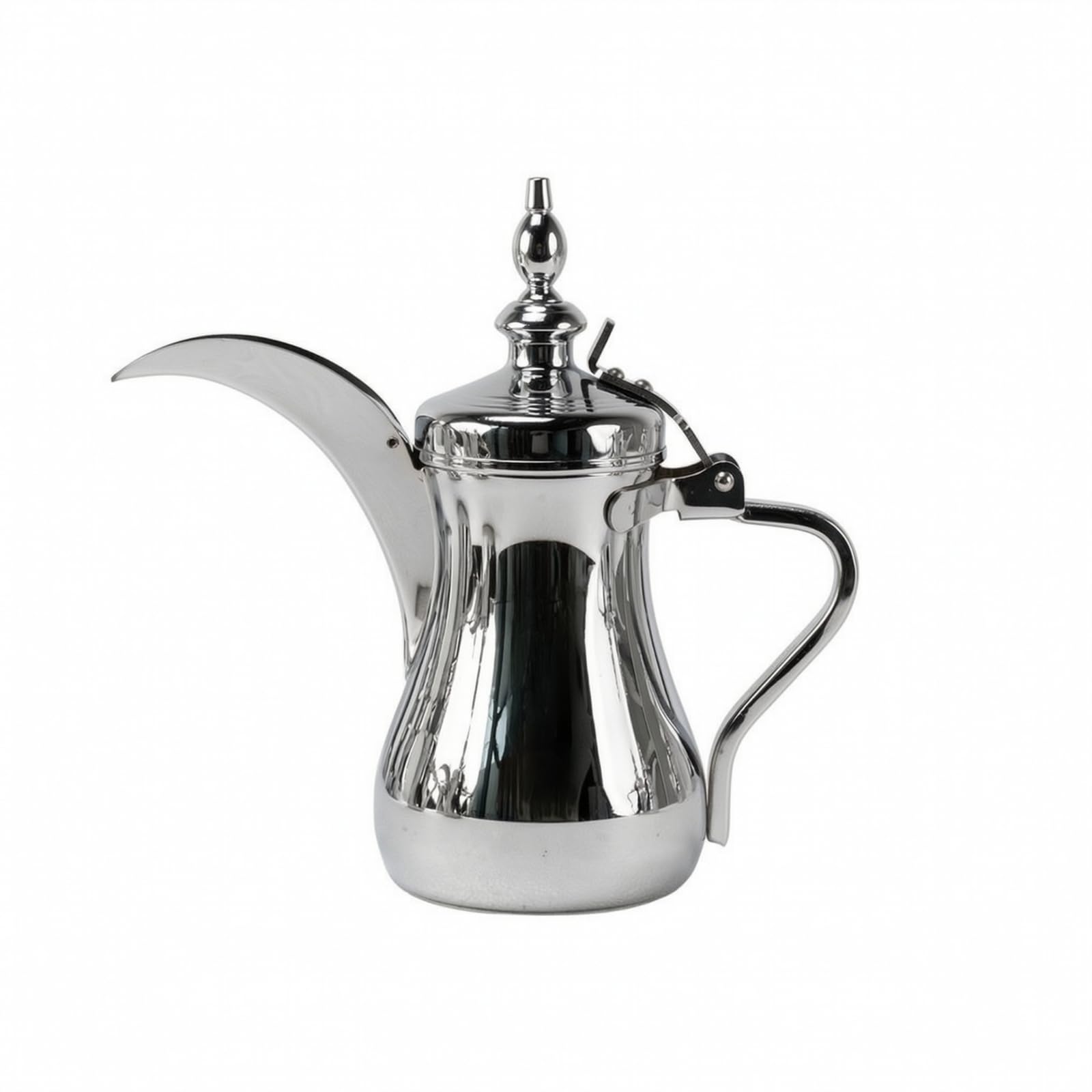 rockible Caffettiera per Caffè Arabo Durevole, 700 Ml, Cromato