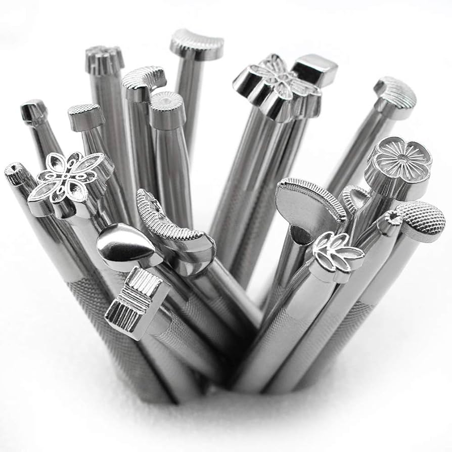 Amazon.co.jp: 20種レザークラフト 刻印 革 刻印 レザークラフト