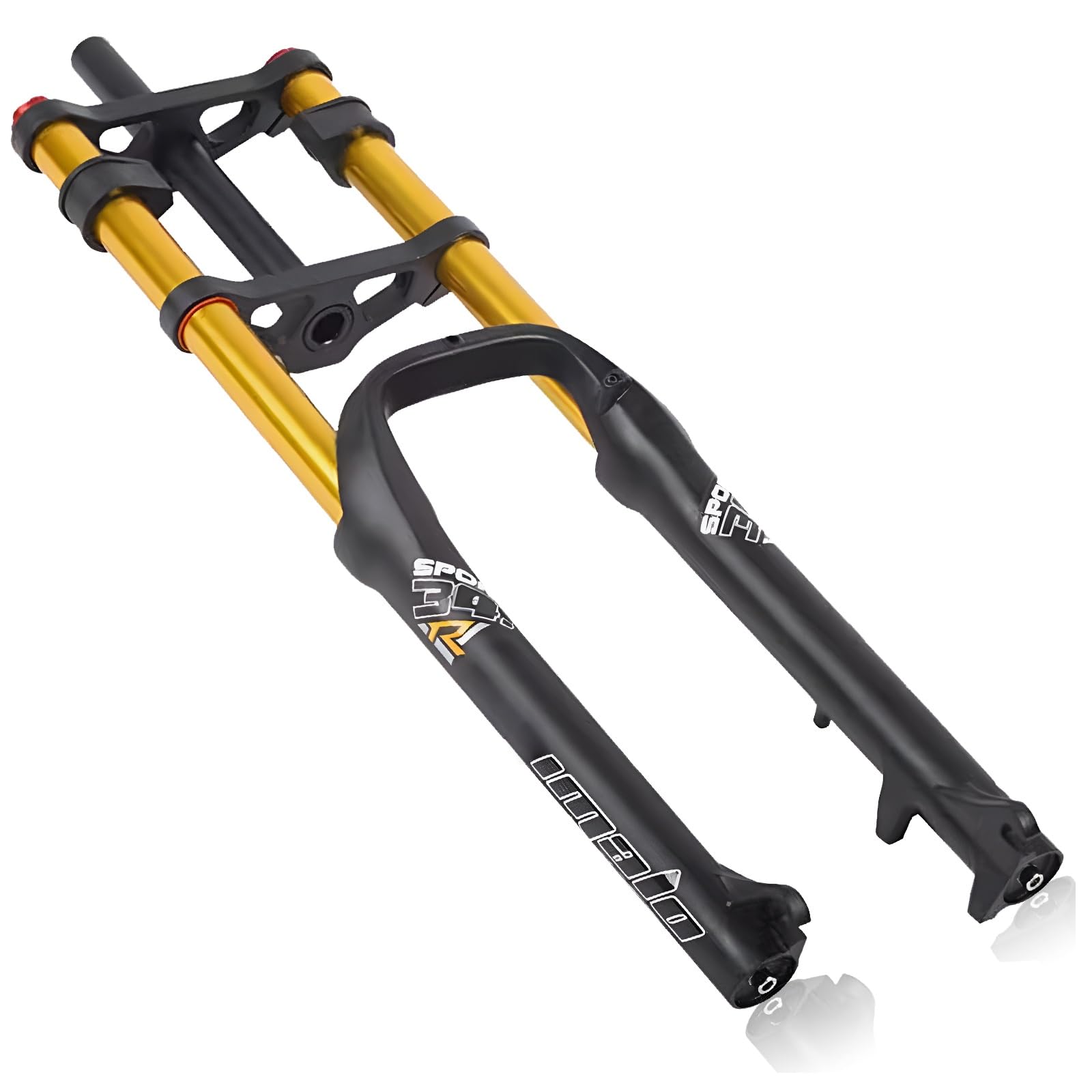 Fourche Avant de vélo électrique 26 Pouces, pneus Larges 4.0, Suspension pneumatique, Double épaulement, Freins à Disque 1-1/8", Blocage Rapide, débattement 135 mm ou 150 mm, idéal