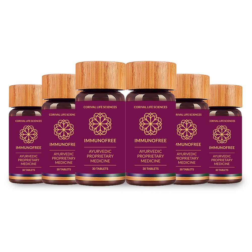 Biogetica Immunofree Herbal Supplement for Immune Support - Natural Potent Blend of Tulsi Kalmegh Yashtimadhu Giloy for Immune