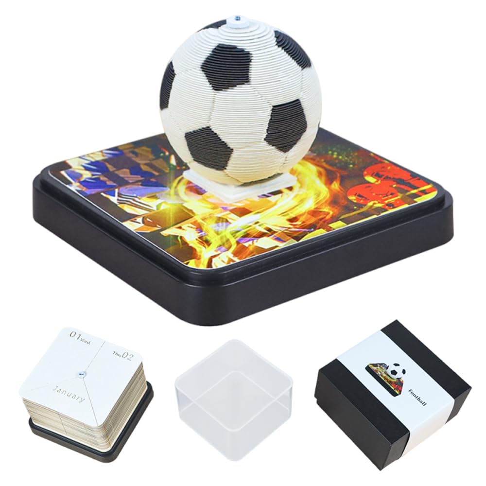 WDKXCN 3D-kalender 2026, 3D-notitieblok met licht