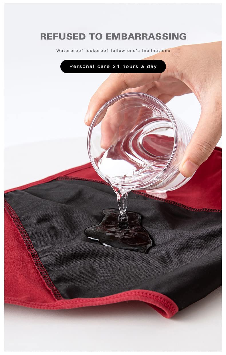 Culotte Femmes Culotte Menstruelle Pantaliers Physiologiques Pantalon Slips Postpartum Culotte 3 Couches sous-Vêtements D'Étanche