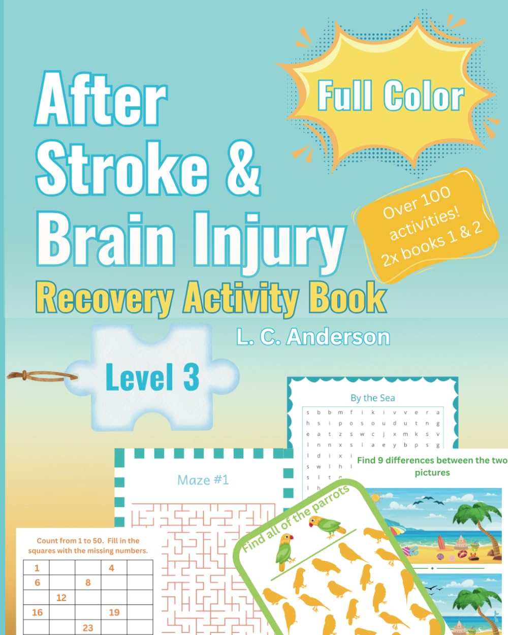 After Stroke & Brain Injury: Recovery Activity Book Level 3 (After Stroke and Brain Injury Recovery Activity Books)