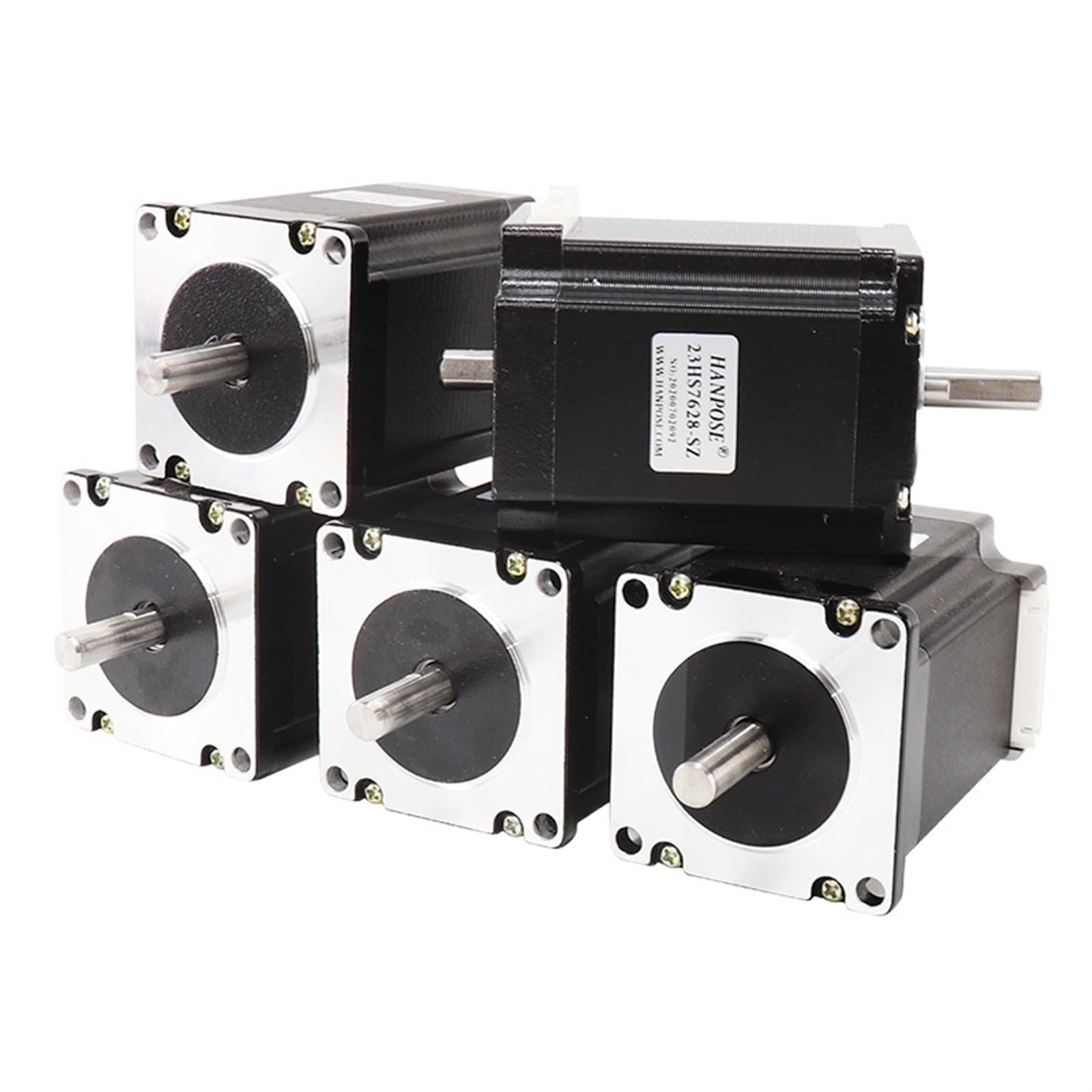 Moteur pas à pas Nema23 double axe 126N.cm 2.8A pour routeur CNC et fraiseuse