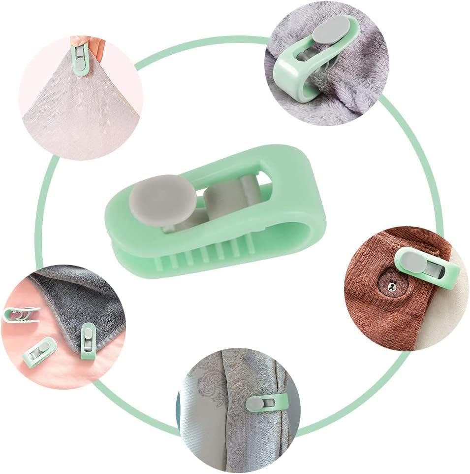 AARU BHAKTI ENTERPRISE Blanket Cover Clips || Plastic Quilt Fixer Clip Keep Corner Bedsheet Holding Clips || Quilt Holding Clips for Bedding Cover, Blanket, Curtains(Pack of 10 Pcs).