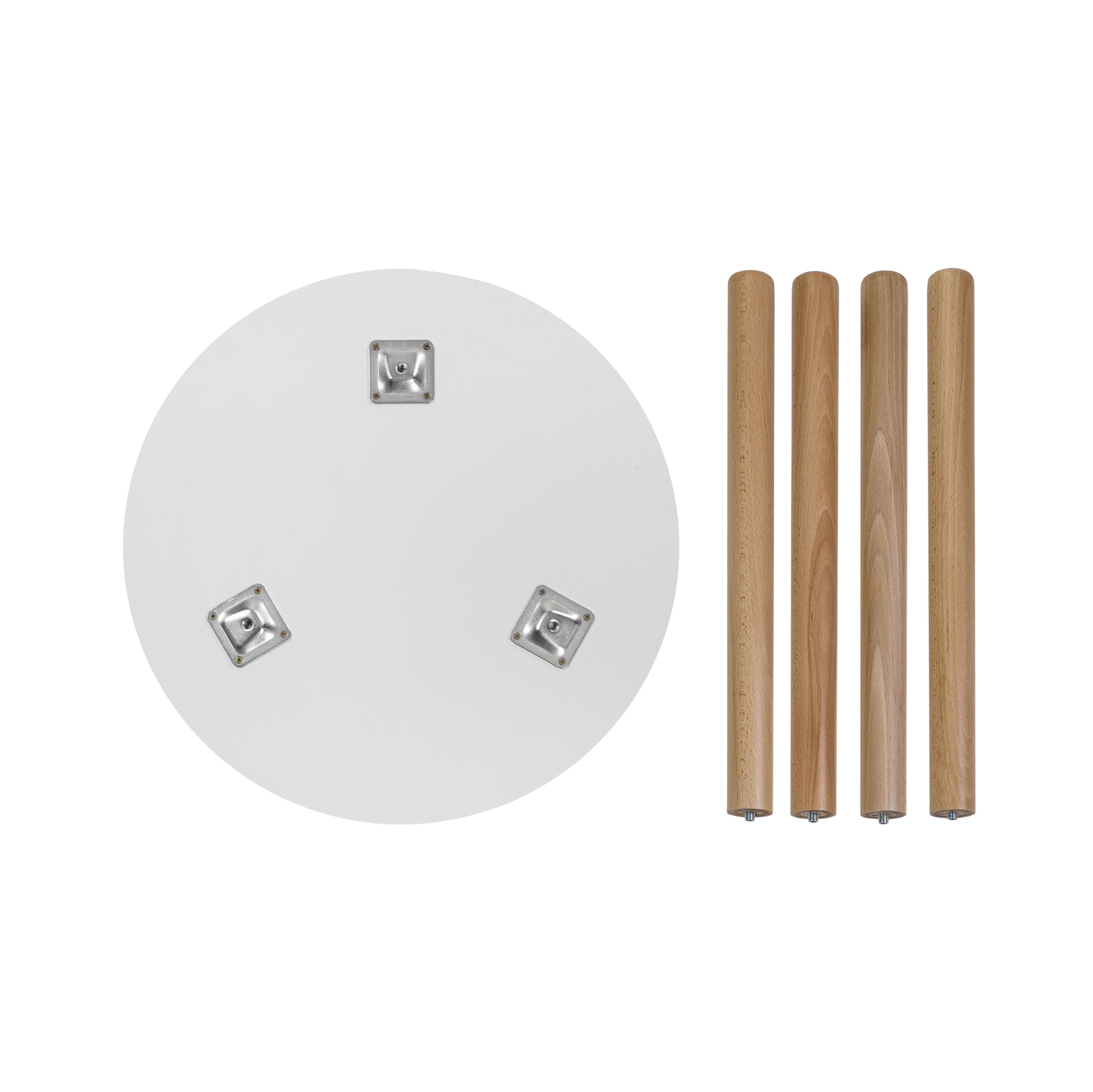 tavolo per bambini in legno, tavolo rotondo 50 cm, tavolo per camera dei bambini - naturale mobili per bambini, tavolo per bambini
