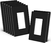 Vista 17 de CML - Placa de pared decorativa sin tornillos, 2 cubiertas de salida de bandas, paquete de 4 placas decorativas para interruptor de luz, cara lisa