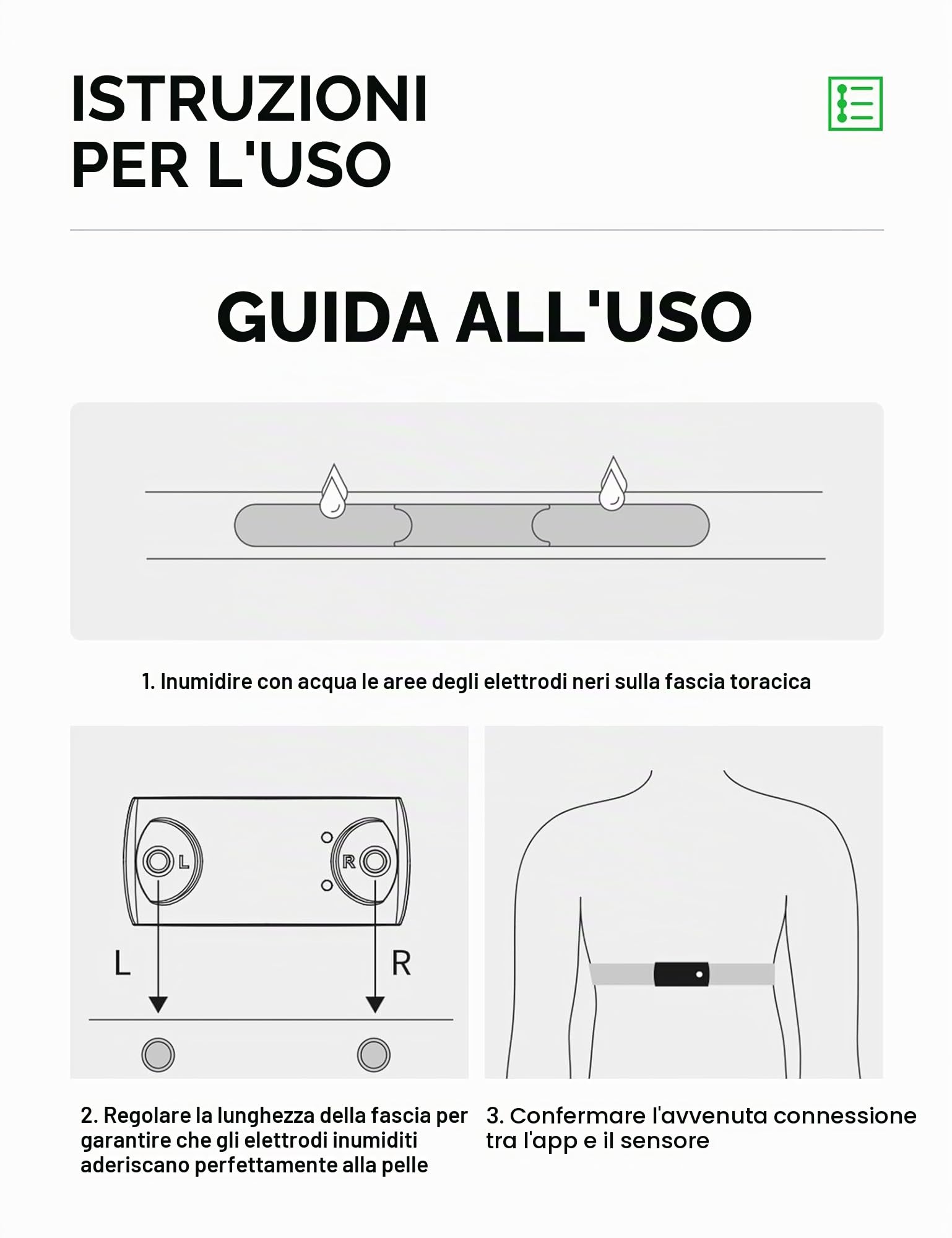ROCKBROS Fascia Cardio Toracica Bluetooth e ANT+, Cardiofrequenzimetro Sensore Di Frequenza Cardiaca con Display LED, Impermeabile IP67, Ricarica Magnetica, Compatibile con Strava Zwift Wahoo Garmin