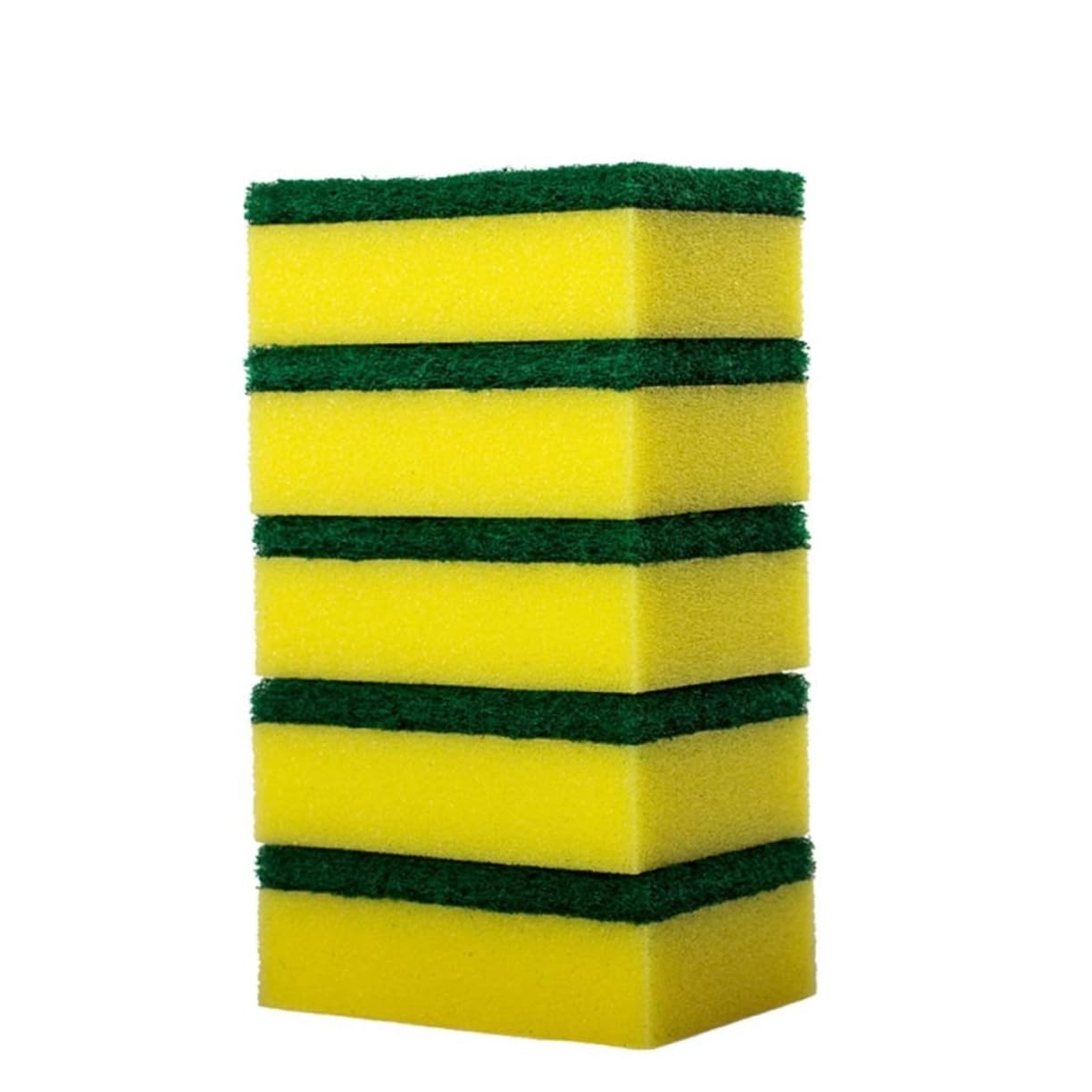 Gatuida 84piezas Esponjas De Limpieza De Cocina Esponjas Antideslizantes para Fregar Platos Material Duradero para Lavaplatos y Tareas De Cocina Amarillo y Verde