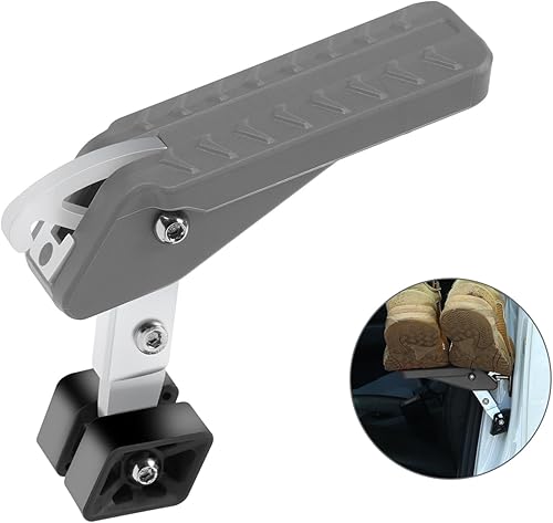 Miniatura 8 de COWVIE Pedal plegable para puerta de automóvil, acceso al pedal de soporte de techo del vehículo para la mayoría de SUV, camión, Jeep, carga máxima