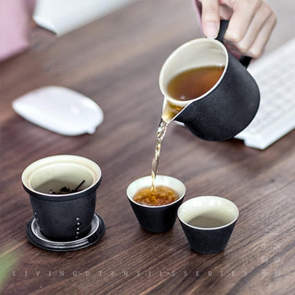 Tetera Juego De Té Teapot Tetera De Té Tea Kettle Tetera Filtro De Cerámica Tetera Tetera Tea Set Portátil Taza Rápida Oficina Taza Fluir Taza Pequeño Té Juego De Té