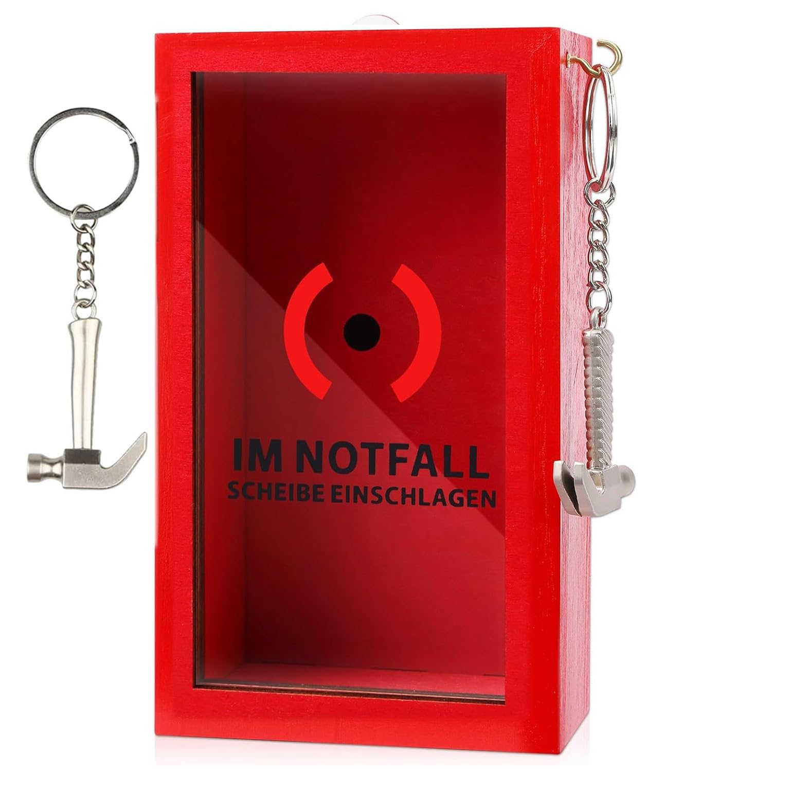 Lustige Notfallbox Mit Hammer - Personalisierte Geschenkbox Für Geldgeschenke Feuerwehr Design