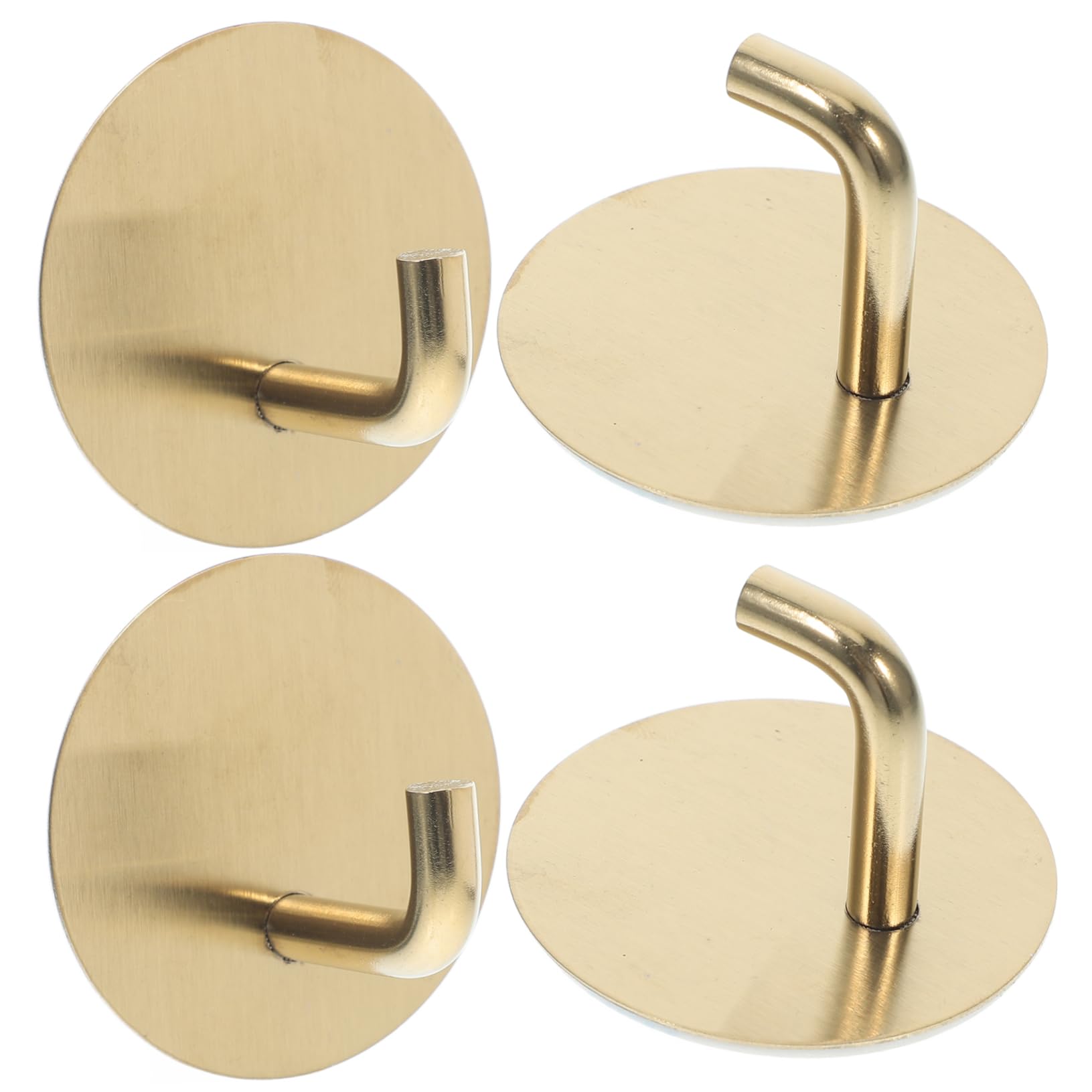 NUOBESTY 4 Set Ganci In Acciaio Inox Portasciugamani Portasciugamani Per Bagno Gancio Per Accappatoio Portaoggetti Per Bagno Gancio Adesivo Per Cappotto Gancio Per 4 pezzi*4