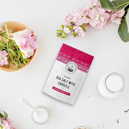 Miniatura 4 de Sal marina de Colima Nuevos sabores  Sal marina escamosa 100% natural con cuatro sabores diferentes  Cosechada a mano y sin refinar  Para carnes,