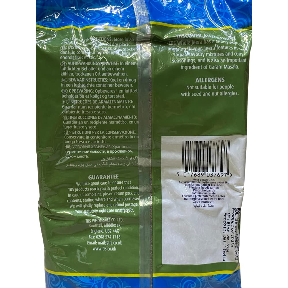 TRS Todo Jeera/Comino Semillas 1 kg