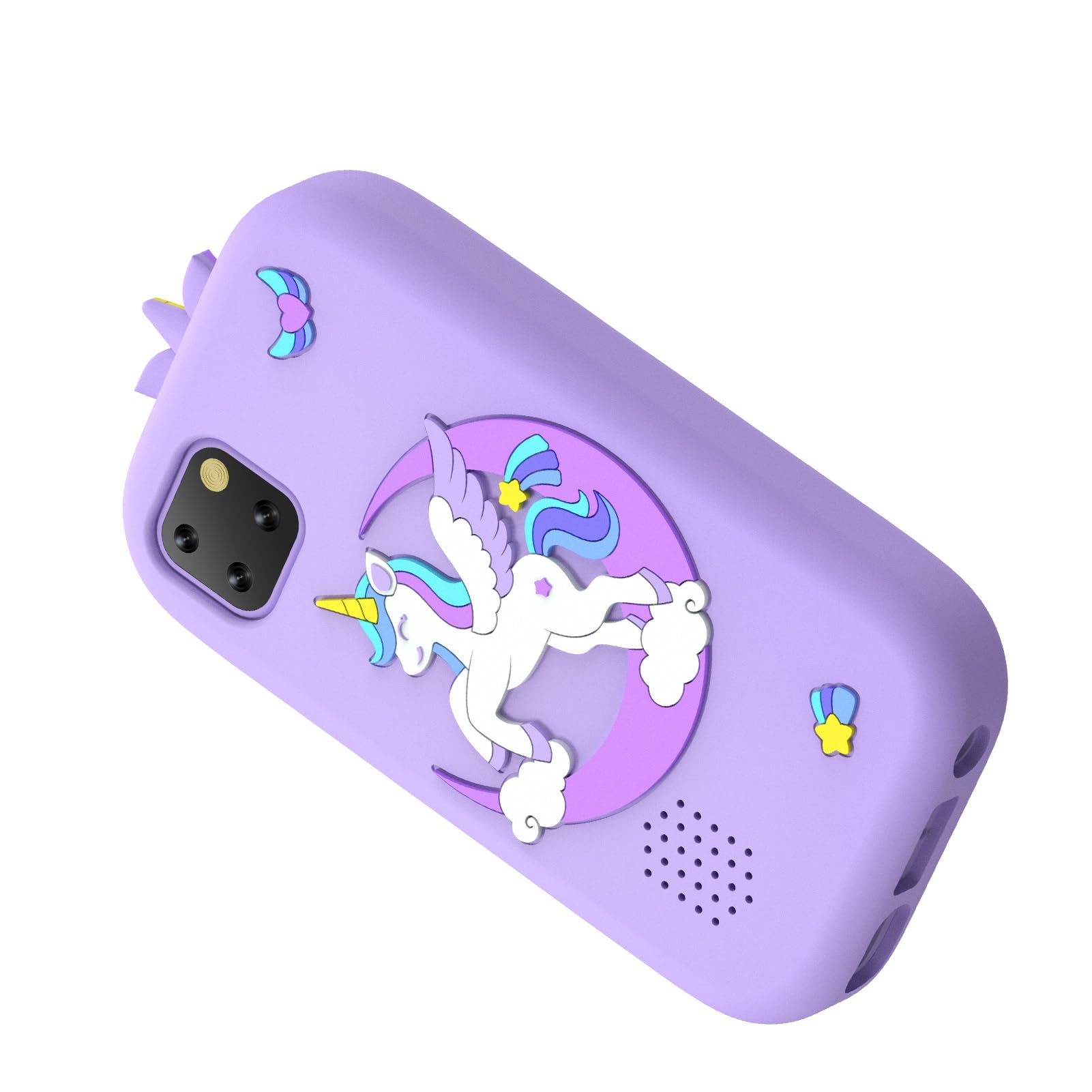 Goshyda Smartphone per Bambini con Fotocamera Touchscreen da 2,8 Pollici, Lettore MP3/MP4 per Ragazze e Ragazzi, Memoria da 32 GB, Giochi Educativi, Regalo di Compleanno (PURPLE)