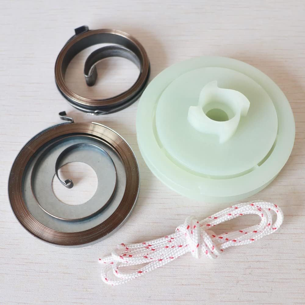 5200 5800 52cc 58cc Chinese Chainsaw Easy Starter Recoil Spring Pulley Rope Repair Kit Gas Saws