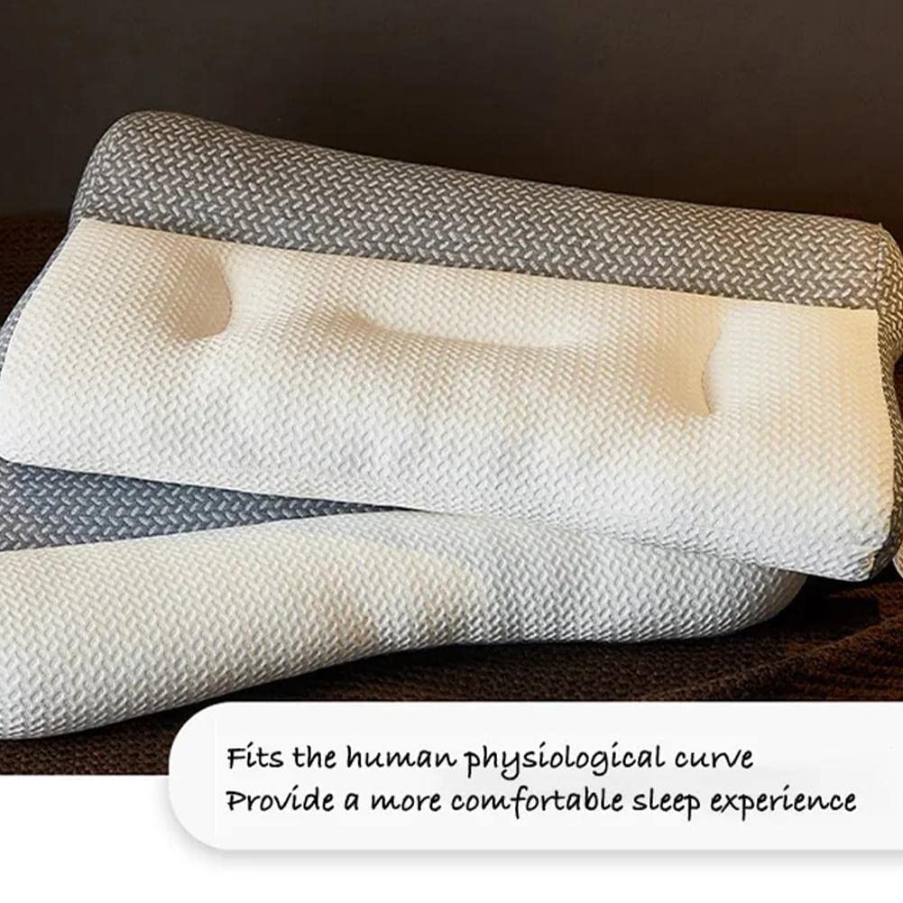 Super ergonomiczna poduszka, regulowana, ergonomiczna, ortopedyczna poduszka na łóżko, ortopedyczna poduszka na ból szyi i ramion, odpowiednia do wszystkich pozycji spania (szara, duża)