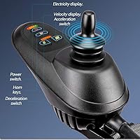 Vista 1 de Silla de ruedas eléctrica plegable y ligera, de aleación de aluminio, automática, multifunción, para personas mayores discapacitadas