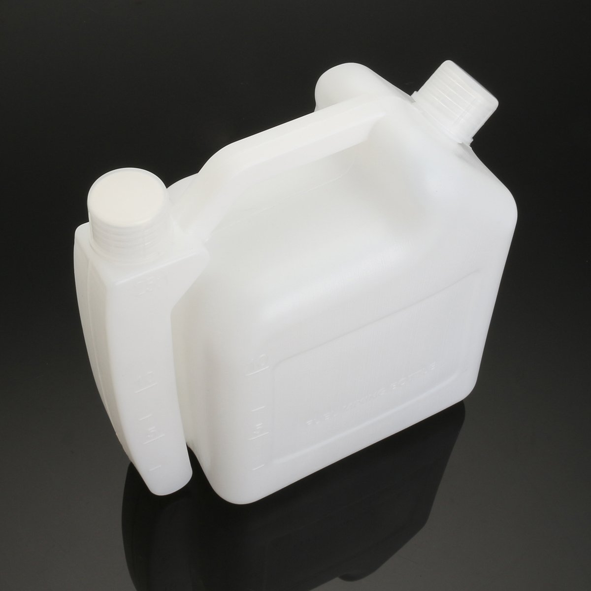 1L Kraftstoff- & Öl Mischflasche für 2-Takt-Motor Rasenmäher Kettensäge Gartengeräte 50:1 40:1 35:1 25:1