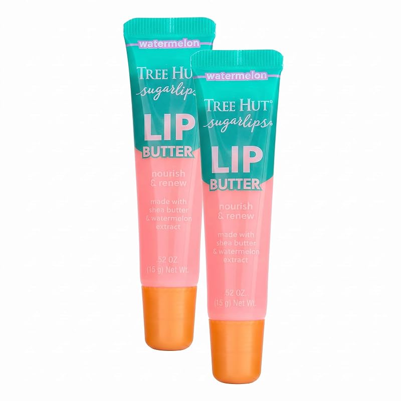 Tree Hut Sugarlips Manteiga Labial de Melancia, Pacote com 2
