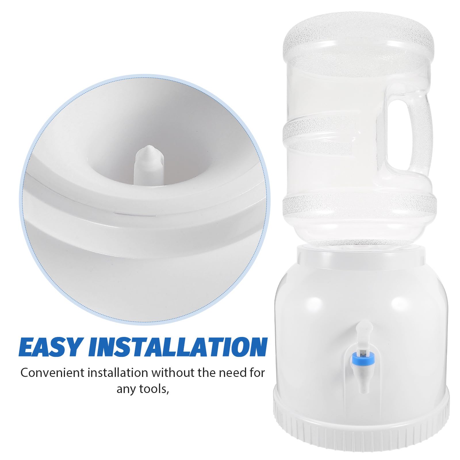 Soporte para Jarra de Agua de Encimera, Mini Dispensador Blanco