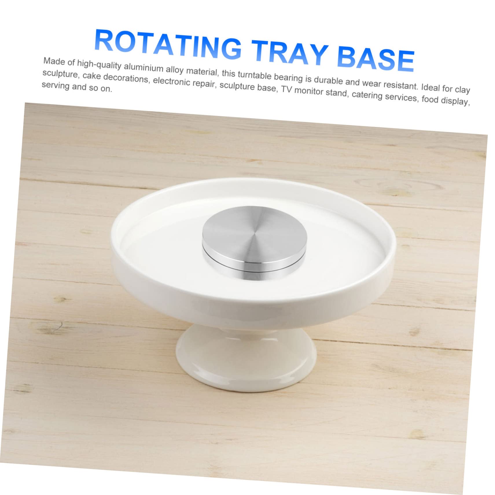 TOPBATHY 15piezas Plato Giratorio Para Tartas Base De y Rodamiento De Soporte Para Decoración De Pasteles y Exhibición De Comida De Rotación Para Cocinas