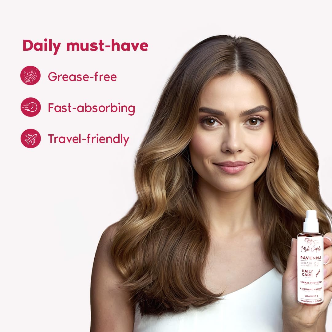 I Belli Capelli Ravenna Daily Care Kit - Aloe Vera Shampoo & Conditioner + Repair Oil – Sulfate & Paraben-Free, Deep Moisture, Breakage Reduction & Repairs Split Endsfor Dry, Damaged & All Hair Types - Image 7