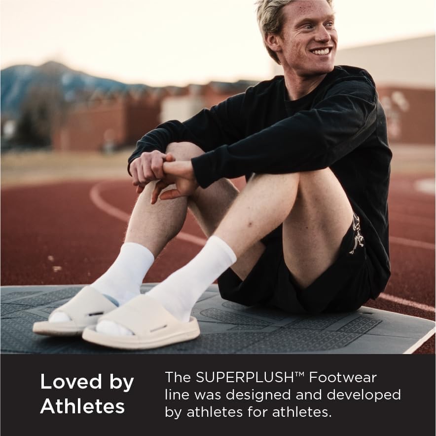 ROLL Recovery Men's Sports Recovery Slides | Helps Relieve Pressure on Achilles Tendon and Plantar Fasciitis SUPERPLUSH - Image 2