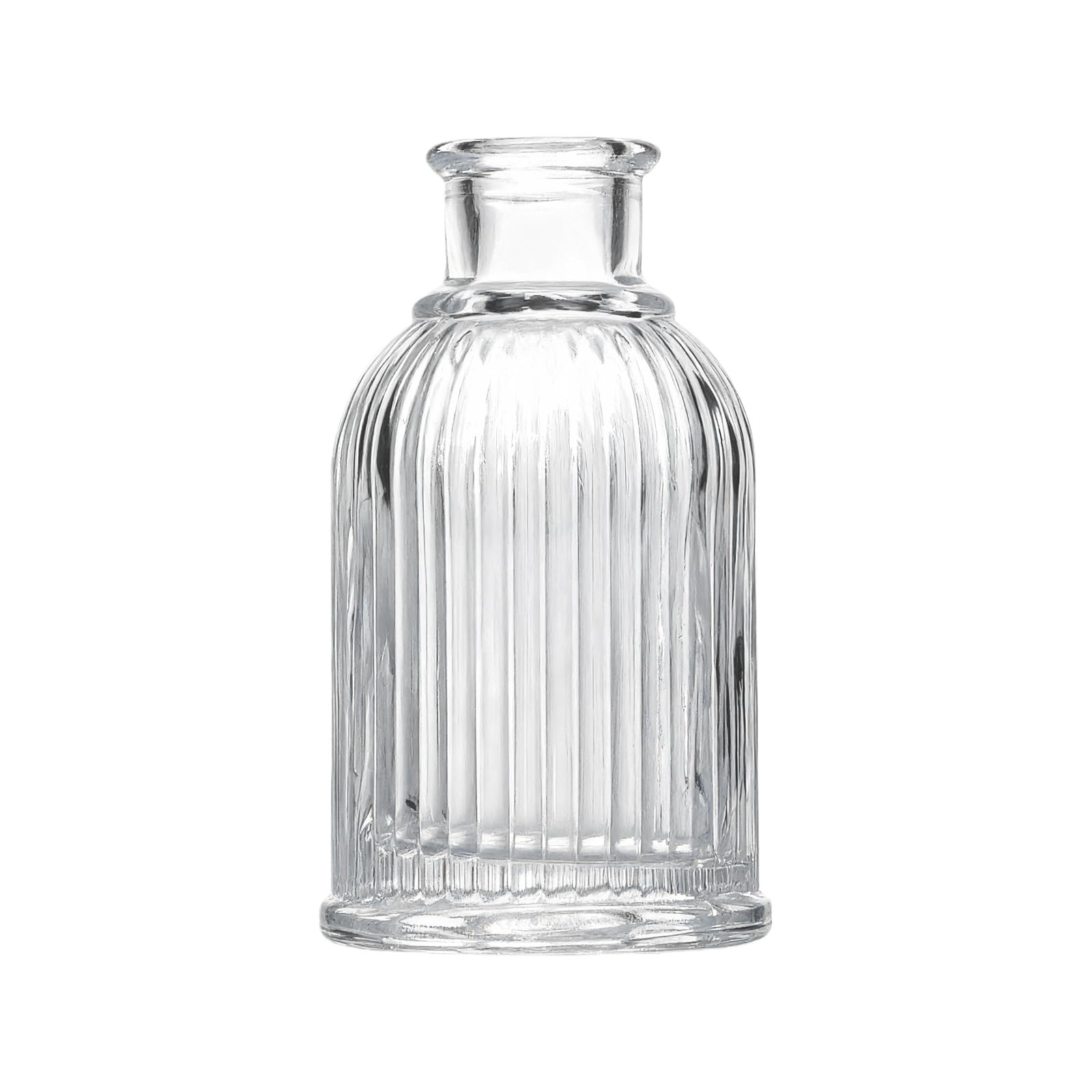 Botellas difusoras de vidrio de 100 ml transparentes redondas para aromaterapia casera diy