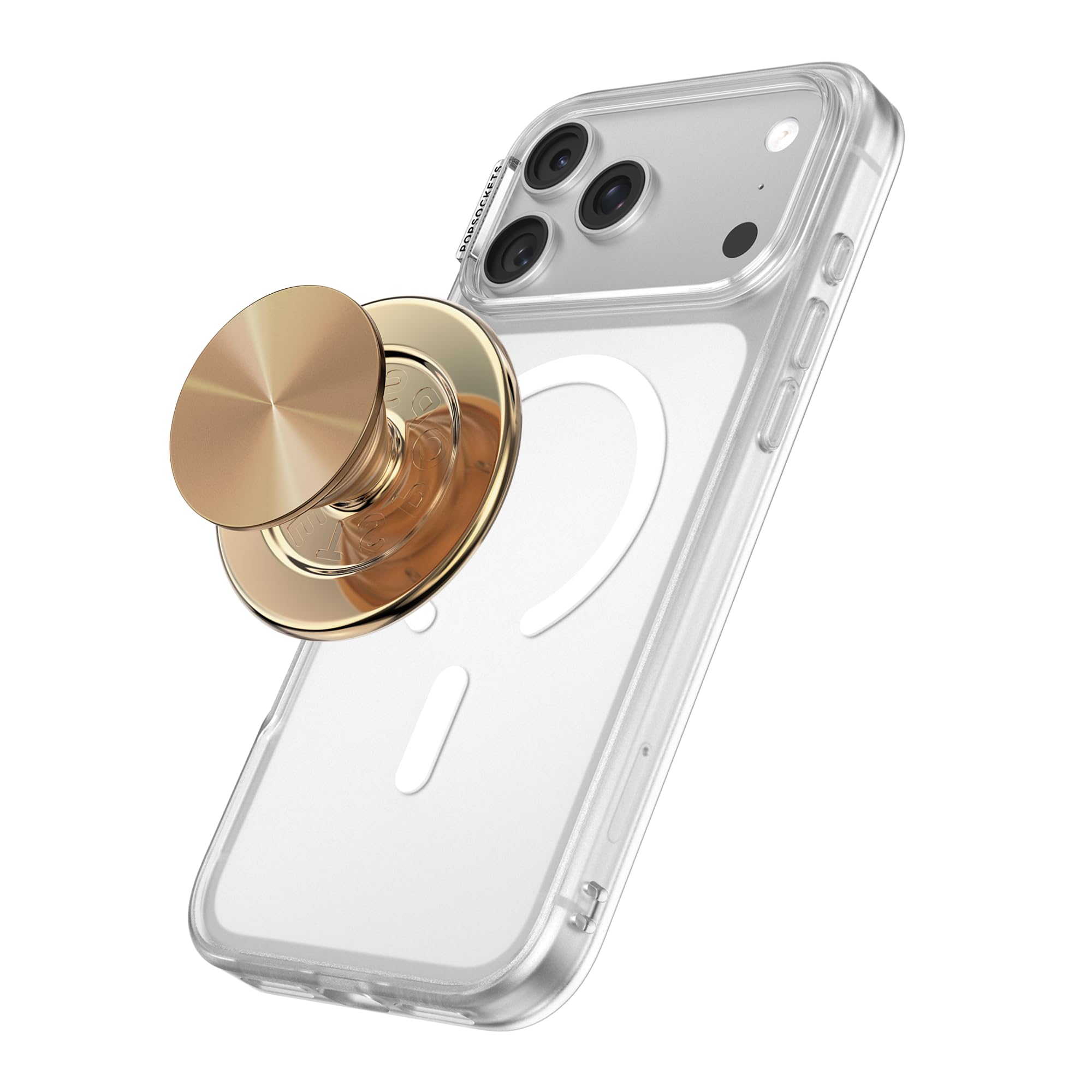 PopSockets Phone Grip for MagSafe Alum Radial Gold