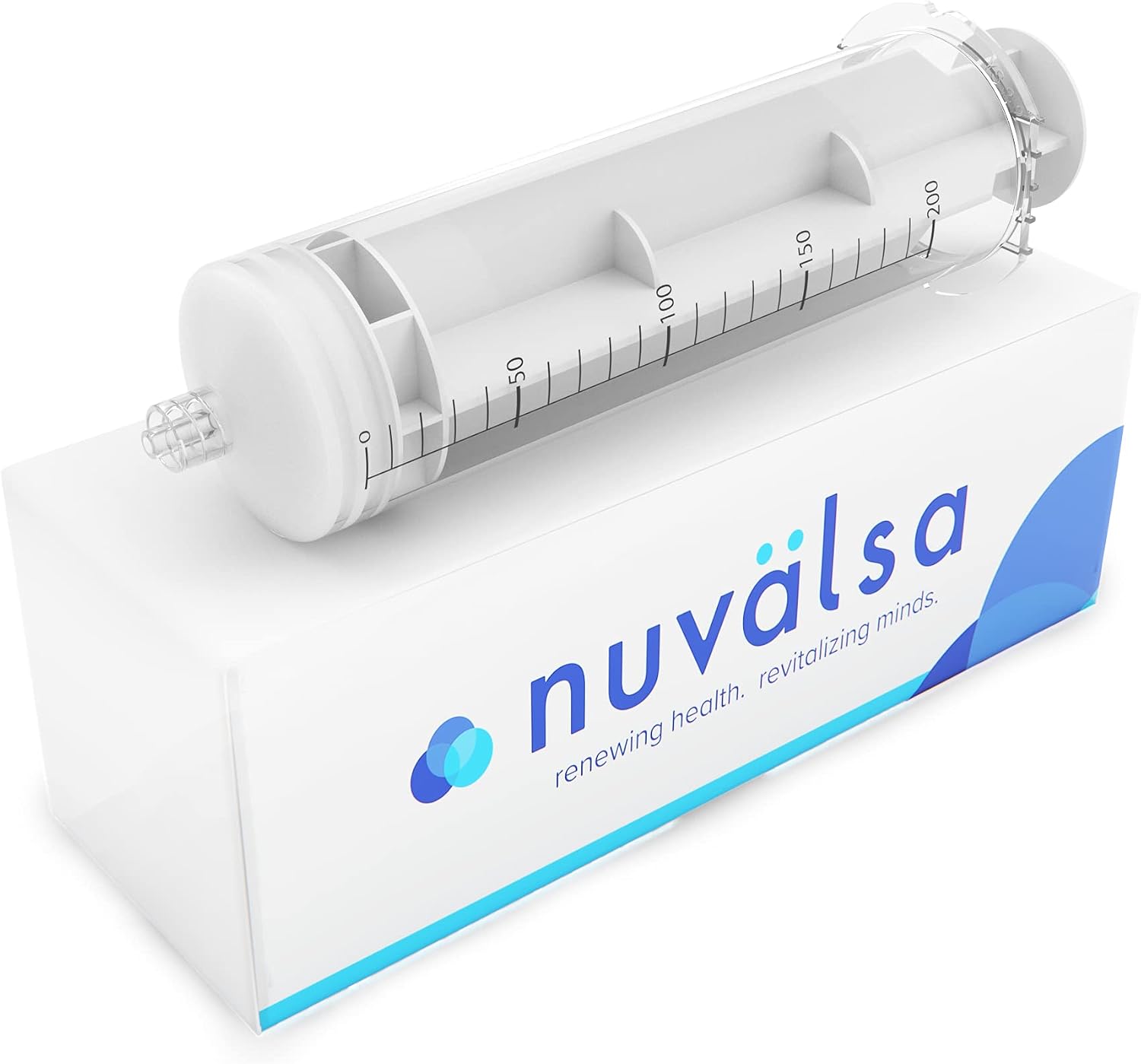 200ml Ozone Syringe - Ozone Resistant Materials, Male Luer Lock, & Silicone Plunger for Easy Use - Improved Odorless Plunger
