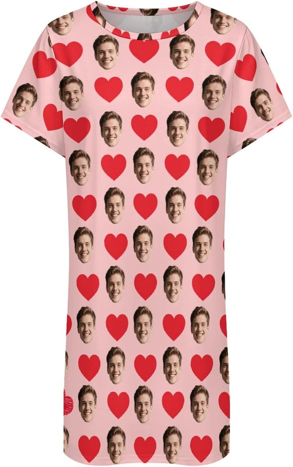 Personalized Funny Moo Moos for Women Nightgowns Custom Face Nightgown Personalized Pajamas with Photo - Image 4