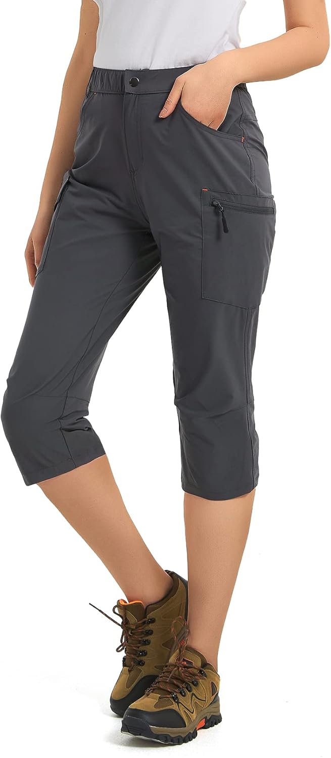 Women's Outdoor Hiking Pants With Cargo Pockets - Quick Dry UPF 50+ Water-Resistant Athletic Pants for Camping and Workout - Image 6
