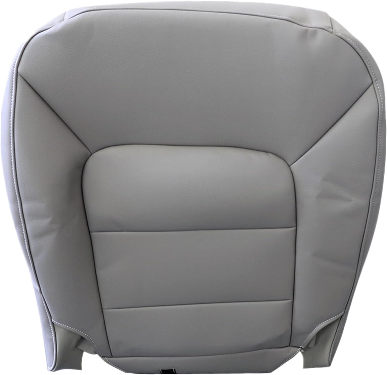 NLQR Front Passenger Bottom Replacement Seat Cover Microfiber Leather Gray Compatible with Ford Expedition 2003 2004 2005 2006