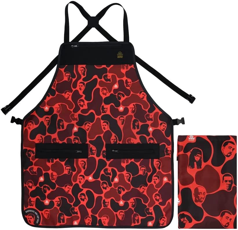 Miniatura 7 de King Midas Empire Barber Cape And Apron Sets Matching Hair Cutting Cape And Apron Barber Cape For Men