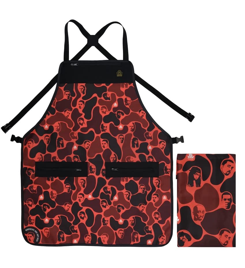 King Midas EmpireBarber Cape And Apron Sets Matching Hair Cutting Cape And Apron Barber Cape For Men