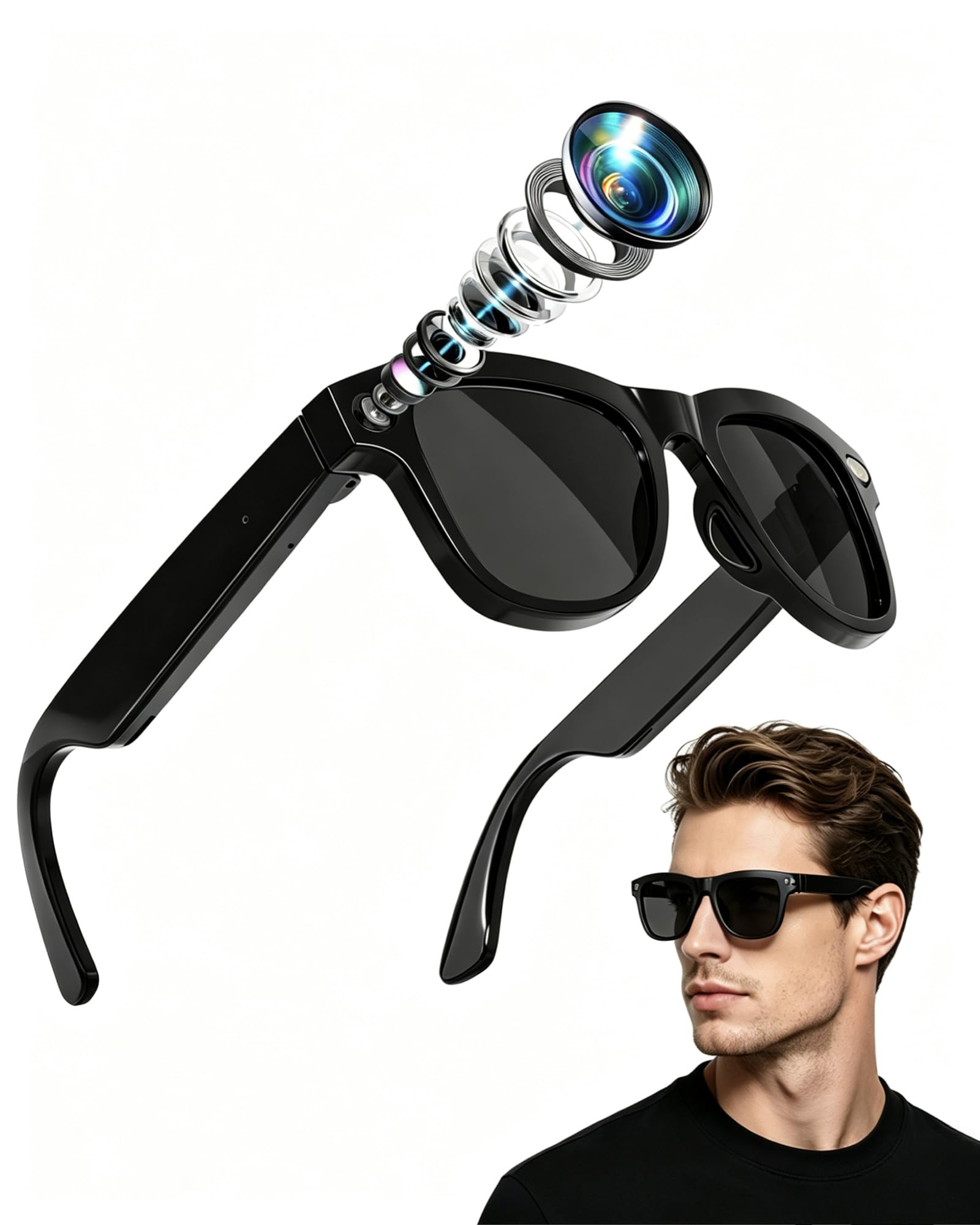 Coucur AI Smart Glasses with Camera
