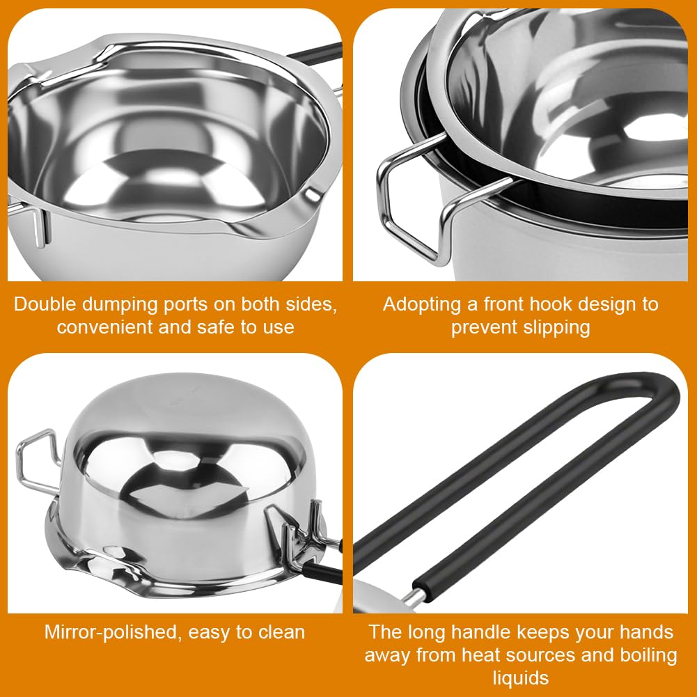 Stainless Steel Double Boiler - Melt Chocolate & More! -3