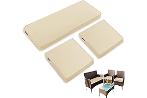 Waterproof Patio Cushions for Lawn Furniture, Outdoor Cushions Clearance, 3 PCS