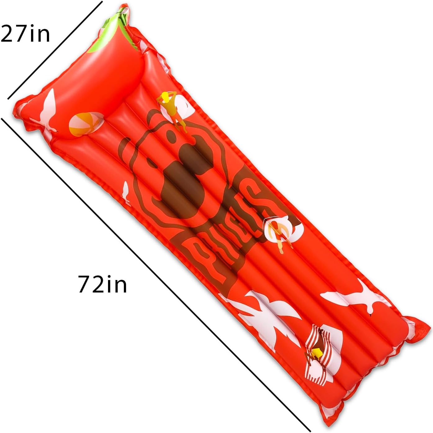 Pringles Extra Large Pool Float - Bundle with Large Potato Chip Canister Inflatable Pool Floats Plus Spinner | Pringles Pool Float for Lounging, Summer, Parties, More image 2