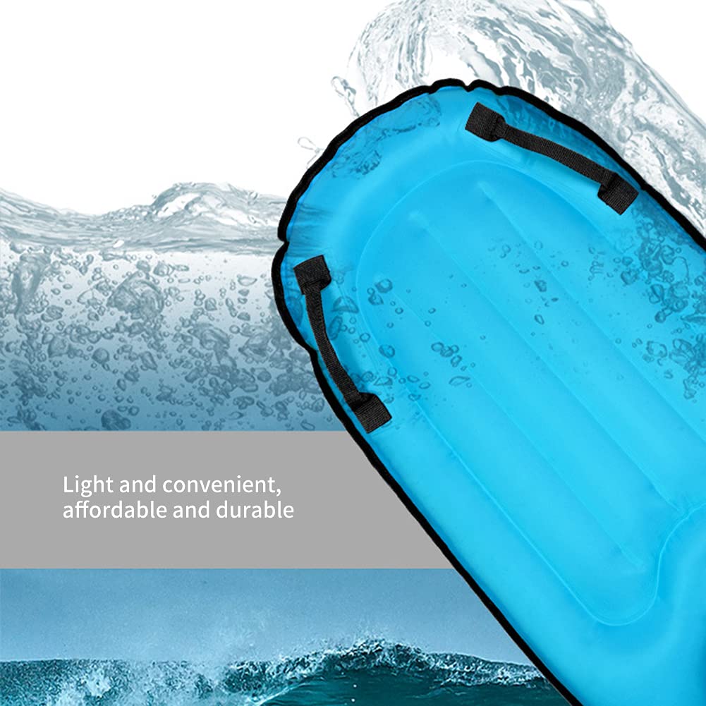 Planche de Surf Gonflable, Bodyboard Gonflable Planche de Surf Gonflable LéGèRe et Portable avec PoignéEs,Planche de Surf pour Enfant e Adulte,pour samuser en été dans leau(Rose)