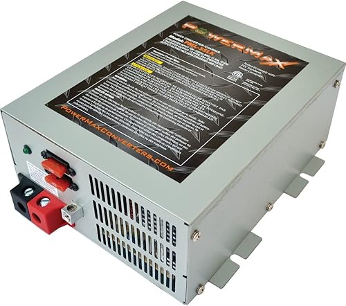 PowerMax Cargador de batería convertidor de potencia de 12 voltios y 55 amperios