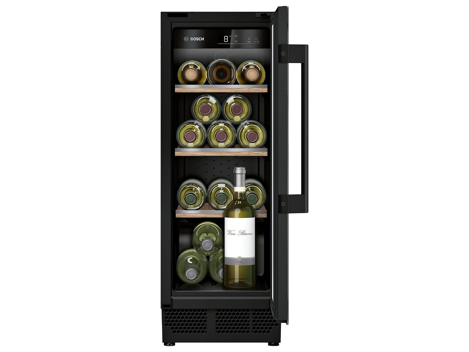 scaffoletto raffreddatore vino 21 bottiglie 82x30 cm temperaturas 5-20 °c