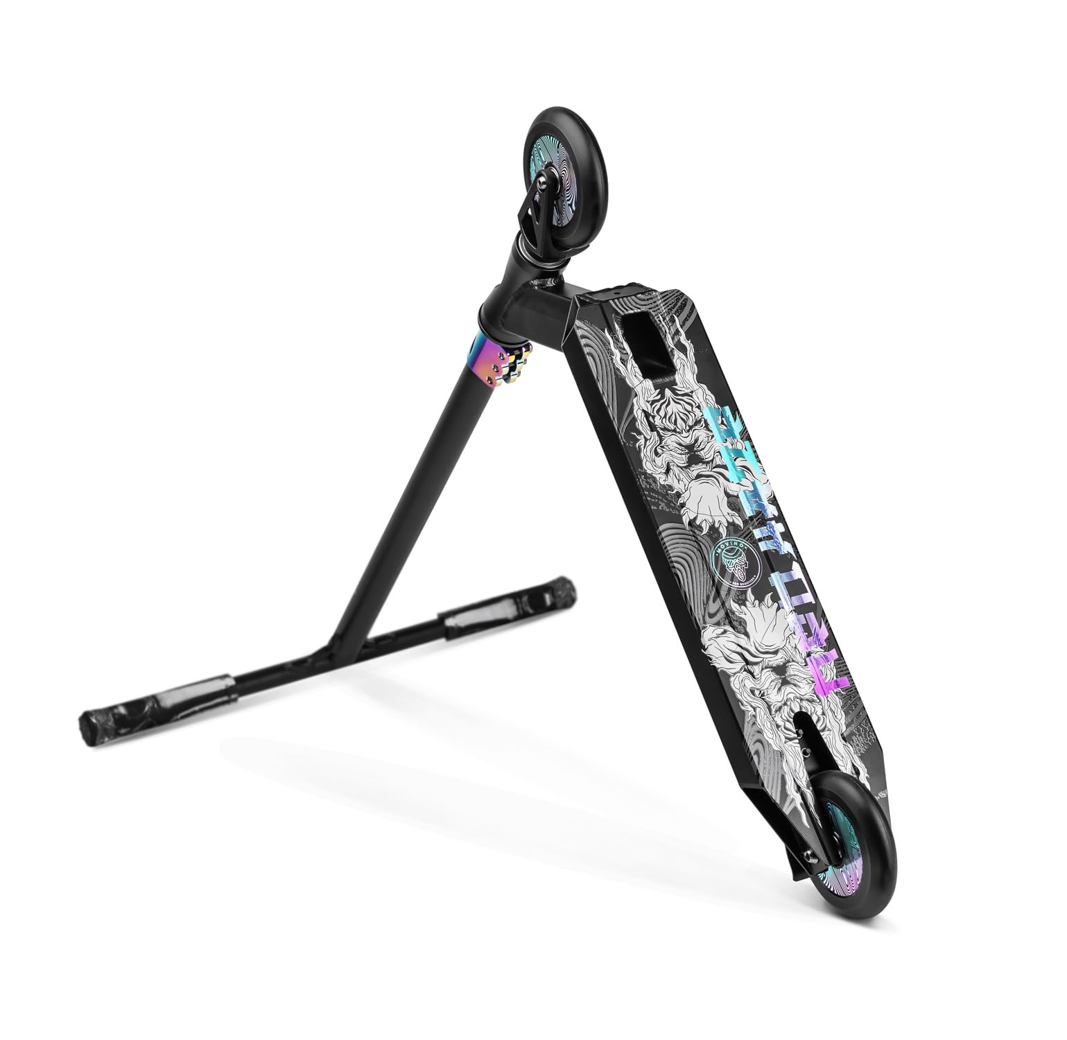 Movino Haze Stunt Scooter – Patinete Freestyle Profesional para Skatepark – Robusto con Sistema IHC, Ruedas Fullcore 110mm y ABEC 9 – Manillar T-Bar 55cm – Carga 100 kg