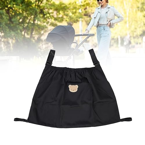 Miniatura 9 de Bolsa de carga para cochecito, organizador impermeable para artículos esenciales para bebés, bolsa de almacenamiento colgante multifuncional con