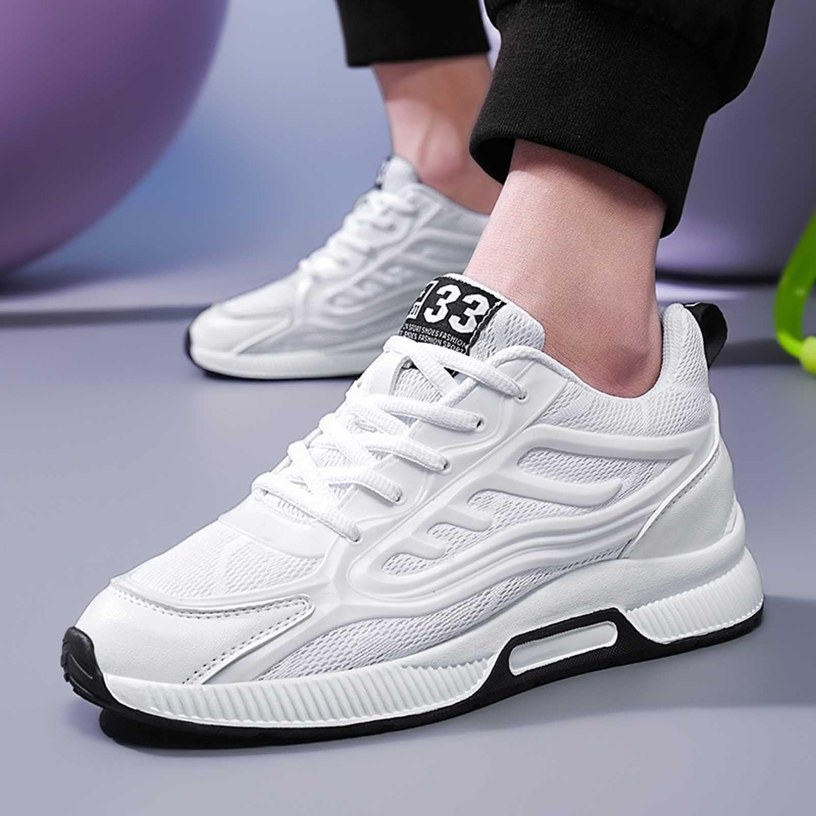 Zapatillas Trekking Hombre Bambas Hombre para Andar Zapatos Deportivos Deportivas Running Cómodos Calzado Deportivo De Deporte Mens Trainers Tenis Gimnasio Shoes for Men Marrones Cordones Casual 37