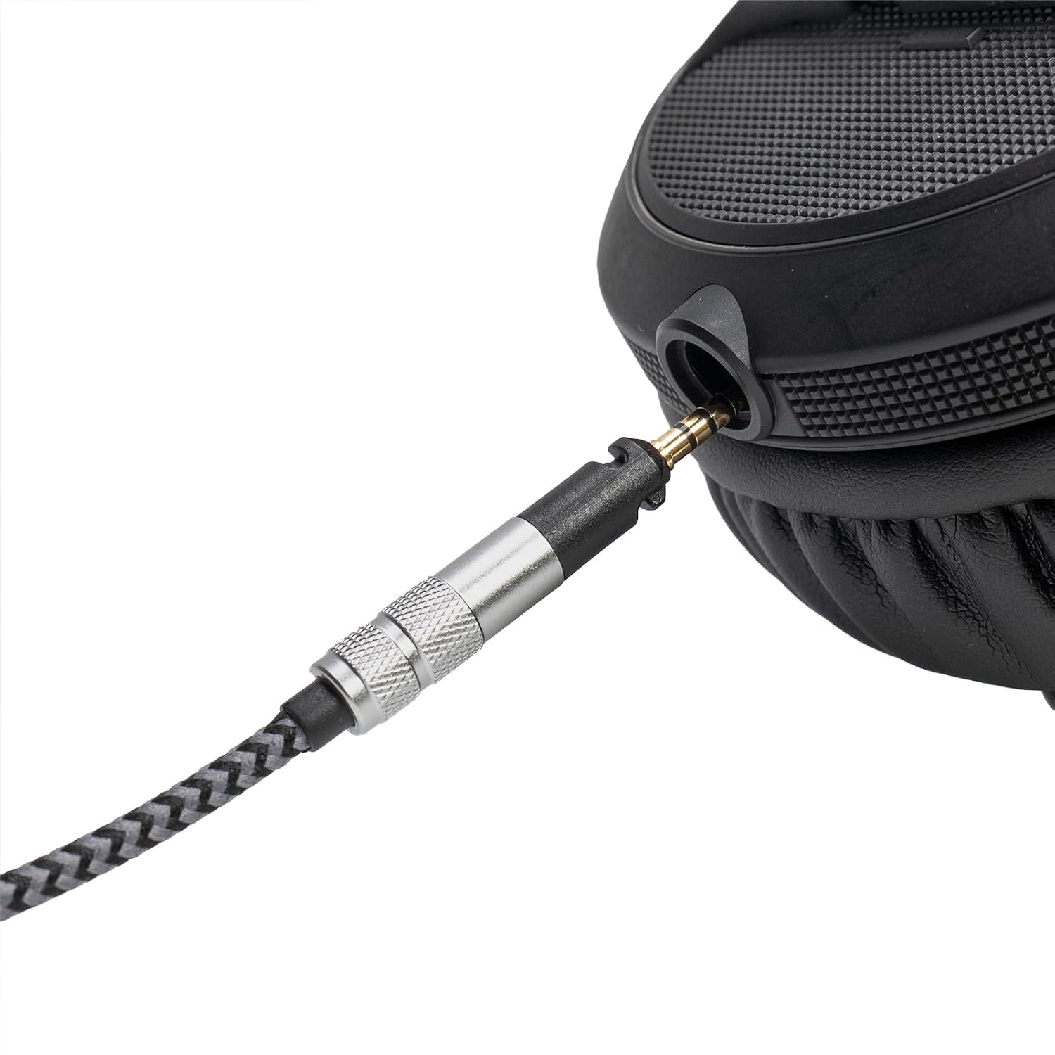 Long Steps Cable Compatible with Pioneer HDJ X5 X7 S7 CUE1 DJ Headphone Length 2m 6.5feet Soft Nylon Lightweight Includes 1/4" 6.35mm Adapter