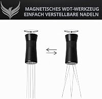 KNODOS Distribuitor cu ace pentru espresso, dozator reglabil de 0,25 mm și 0,4 mm, instrument magnetic pentru pregătirea cafelei, accesoriu barista pentru espressor cu pârghie 3